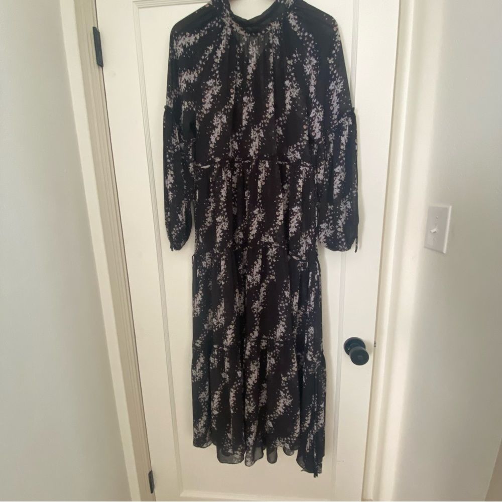 All Saints | NWT Eimear Cultivar Sheer Long Sleeve Maxi Dress - Picture 7 of 10